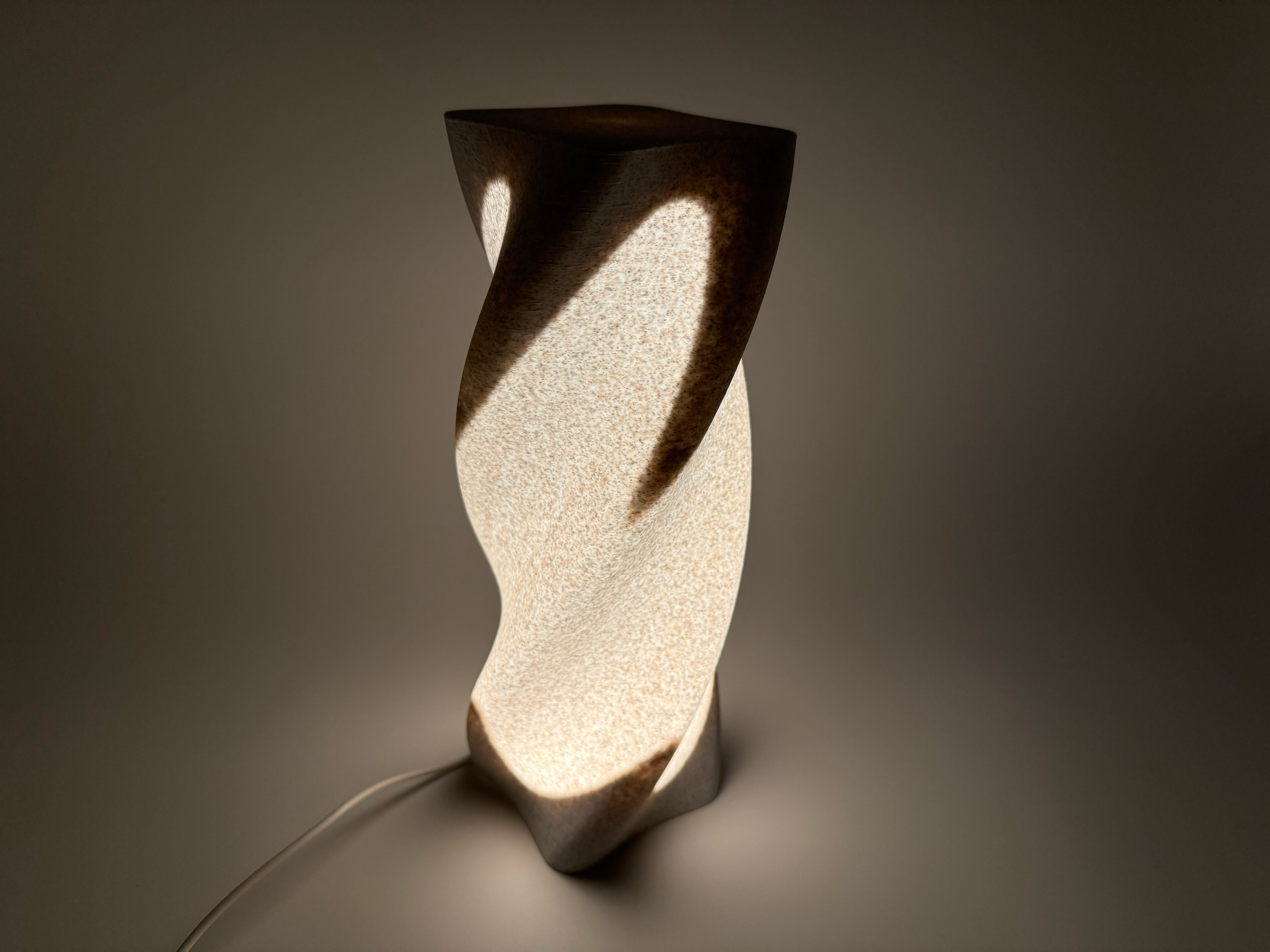 LED Design Lamp in White Marble – Premium Quality