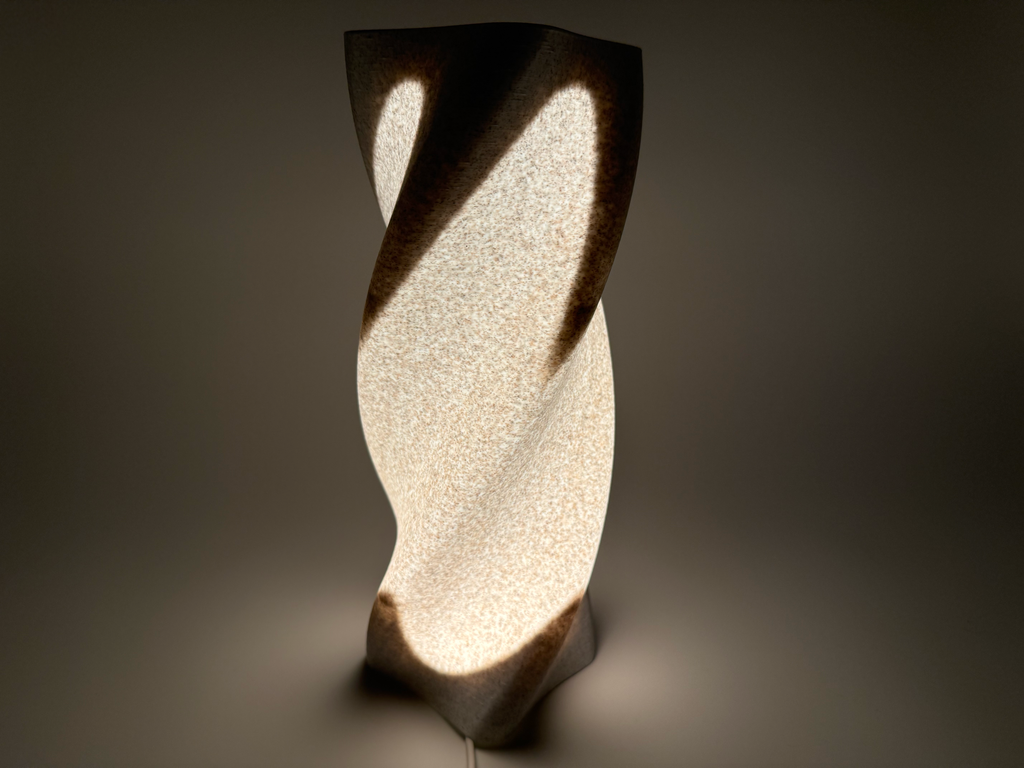 LED Design Lamp in White Marble – Premium Quality