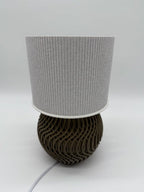 Modern Table Lamp "Marble" with Marble Pattern Shade and Stylish Geometric Base – Ambient Lighting