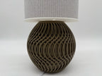 Modern Table Lamp "Marble" with Marble Pattern Shade and Stylish Geometric Base – Ambient Lighting