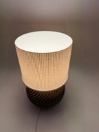 Modern Table Lamp "Marble" with Marble Pattern Shade and Stylish Geometric Base – Ambient Lighting