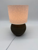 Modern Table Lamp "Marble" with Marble Pattern Shade and Stylish Geometric Base – Ambient Lighting