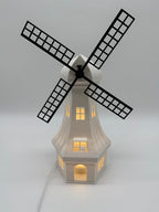 Mill Decorative Table Lamp in the Shape of a Windmill – Unique Ambient Lamp with Warm Light