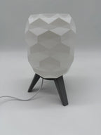 Switch Design Table Lamp with Geometric Pattern and Black Base – Modern Ambient Lighting