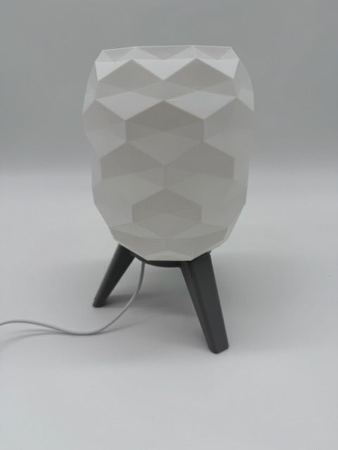Switch Design Table Lamp with Geometric Pattern and Black Base – Modern Ambient Lighting