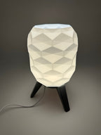 Switch Design Table Lamp with Geometric Pattern and Black Base – Modern Ambient Lighting