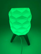 Switch Design Table Lamp with Geometric Pattern and Black Base – Modern Ambient Lighting