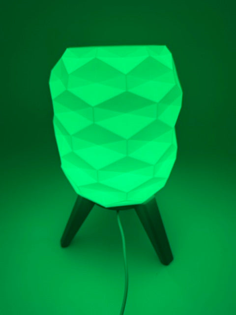 Switch Design Table Lamp with Geometric Pattern and Black Base – Modern Ambient Lighting