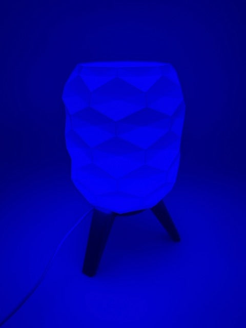 Switch Design Table Lamp with Geometric Pattern and Black Base – Modern Ambient Lighting