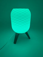 Switch Design Table Lamp with Geometric Pattern and Black Base – Modern Ambient Lighting