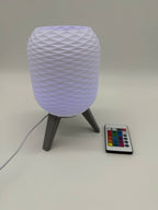 Switch Design Table Lamp with Geometric Pattern and Black Base – Modern Ambient Lighting