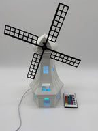 Mill Decorative Table Lamp in the Shape of a Windmill – Unique Ambient Lamp with Warm Light