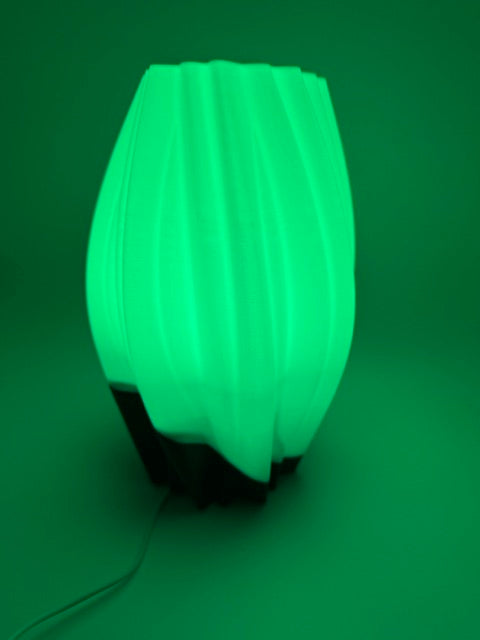 Waves Design Table Lamp with Color-Changing Light and Remote Control – Modern Ambient Lamp