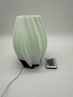 Waves Design Table Lamp with Color-Changing Light and Remote Control – Modern Ambient Lamp