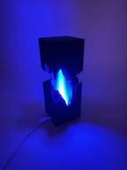 Split Design Table Lamp with Split Black Design and Color-Changing Light – Ambient Lamp with Remote Control