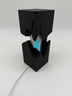 Split Design Table Lamp with Split Black Design and Color-Changing Light – Ambient Lamp with Remote Control