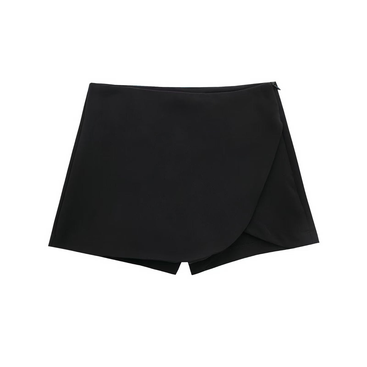 Women's Skort with Wrap Front and Elastic Waist