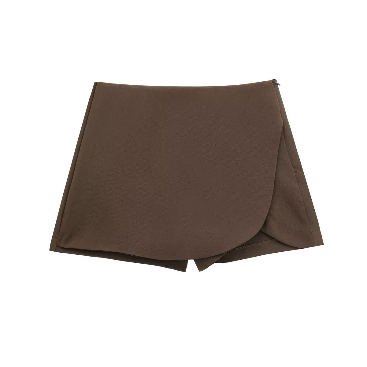 Women's Skort with Wrap Front and Elastic Waist