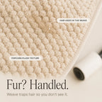 Non-Slip Sofa Cover for Pets – Plush Grip-Dot Couch Protector