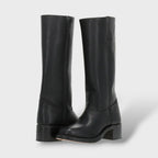 Women's Knee High Boots with Structured Sole
