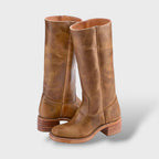 Women's Knee High Boots with Structured Sole
