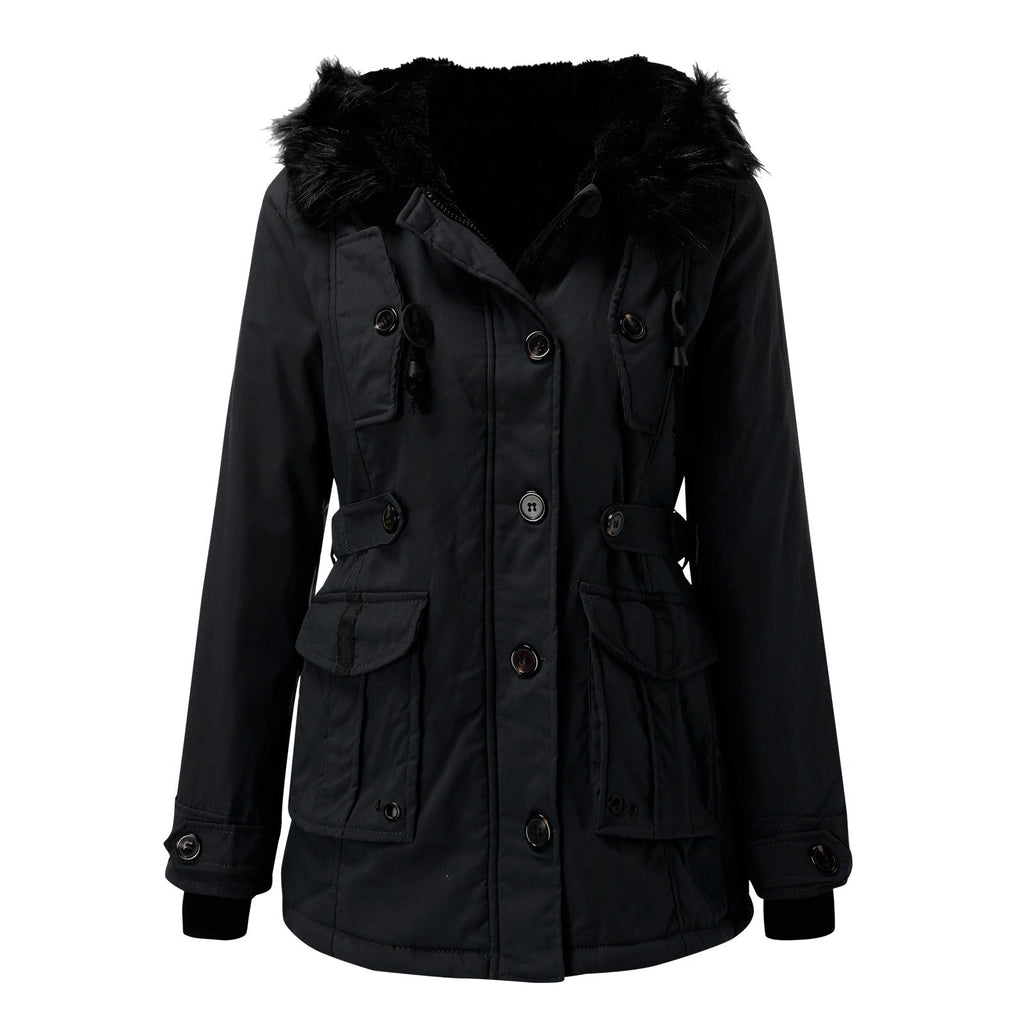 Women's Winter Coat – Thick Hooded Parka, Water-Resistant