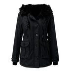 Women's Winter Coat – Thick Hooded Parka, Water-Resistant