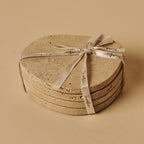 Li Coaster Set Organic Travertine Travertino Classico