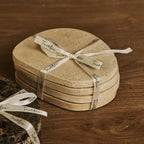 Li Coaster Set Organic Travertine Travertino Classico