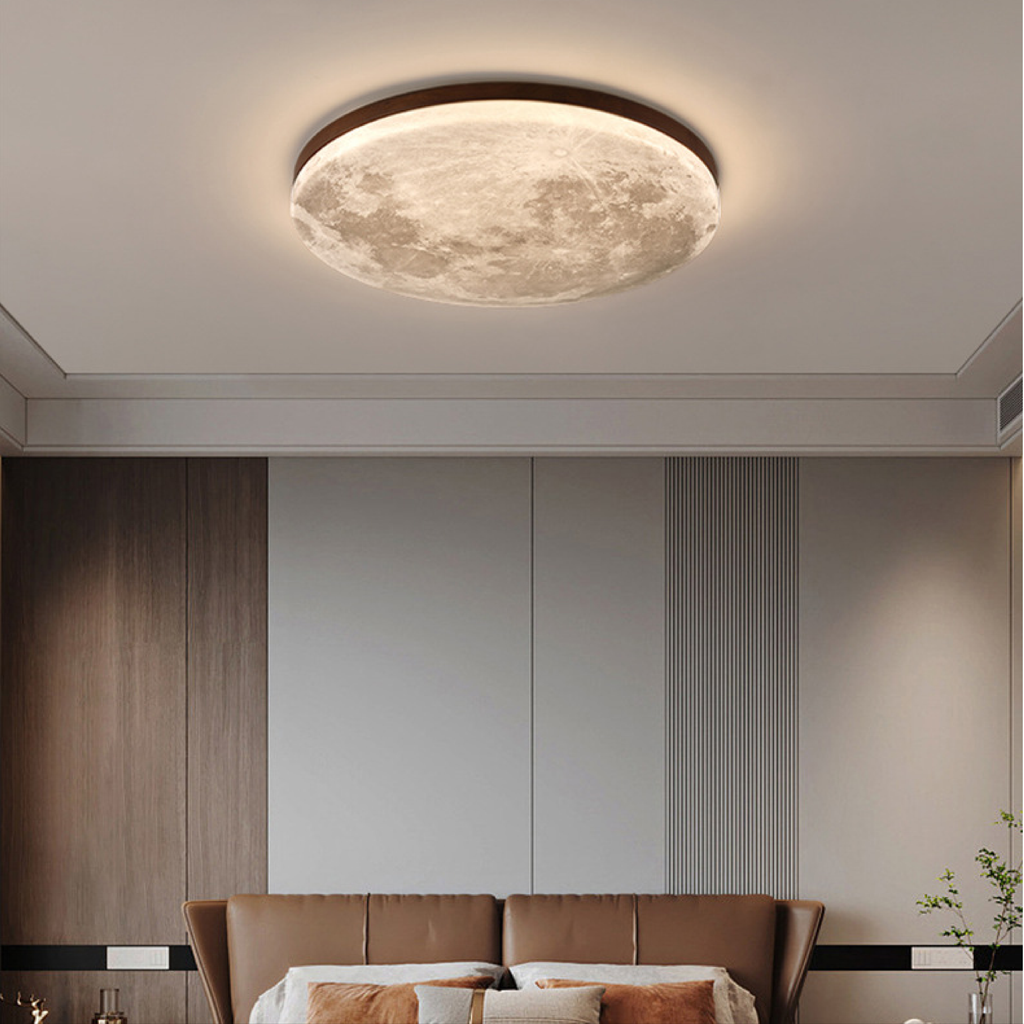 Moon Ceiling Light LED – Acrylic Pendant Lamp with Dimmable Color Temperature