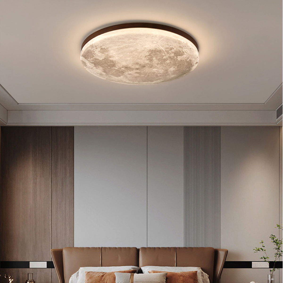 Moon Ceiling Light LED – Acrylic Pendant Lamp with Dimmable Color Temperature