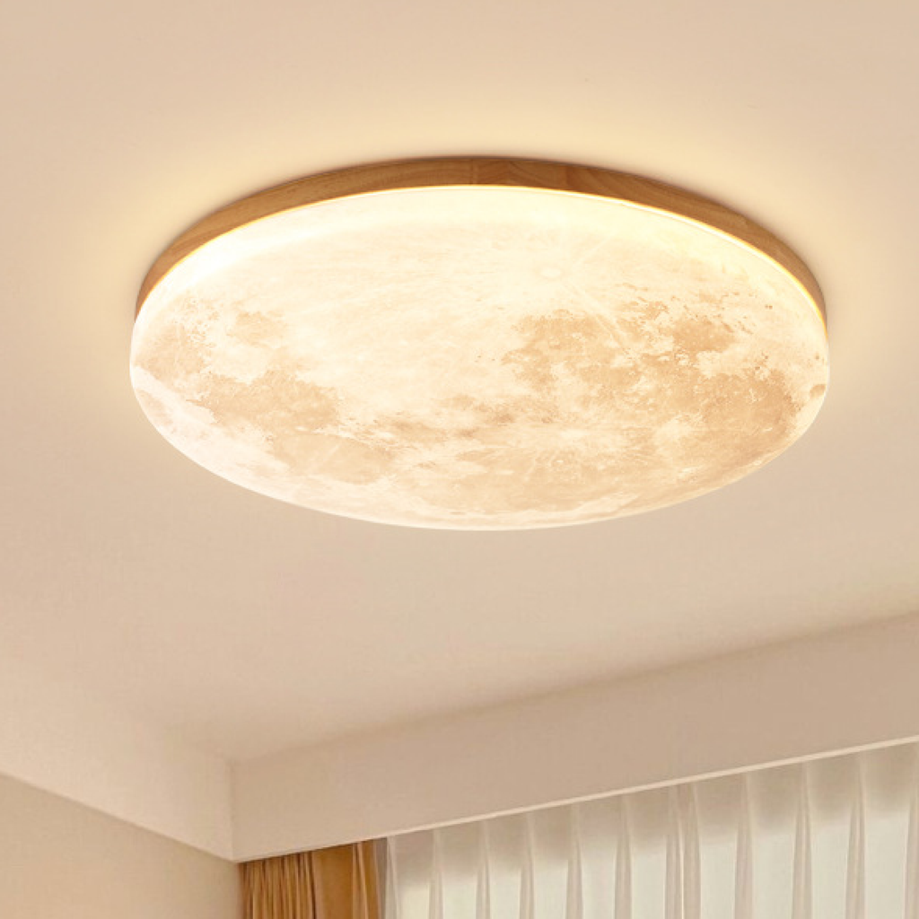 Moon Ceiling Light LED – Acrylic Pendant Lamp with Dimmable Color Temperature