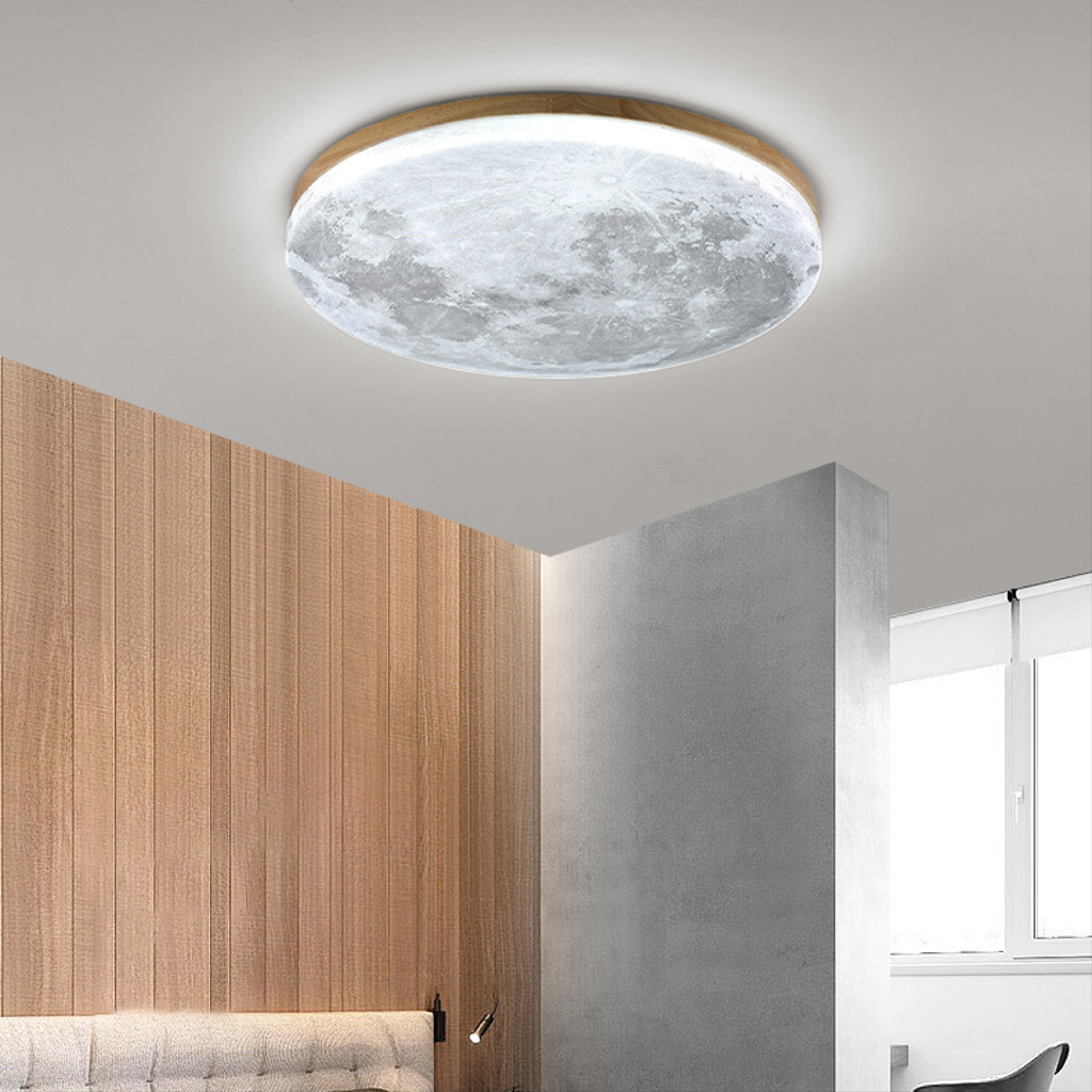 Moon Ceiling Light LED – Acrylic Pendant Lamp with Dimmable Color Temperature