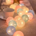 Cotton Light Ball Garland – Create Atmosphere and Warmth in Any Space