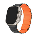 Magnetic Silicone Watch Strap for Apple Watch - Adjustable Loop Band