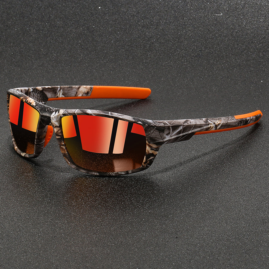 Men's Polarized Camo Sunglasses with Silicone Nose Pads