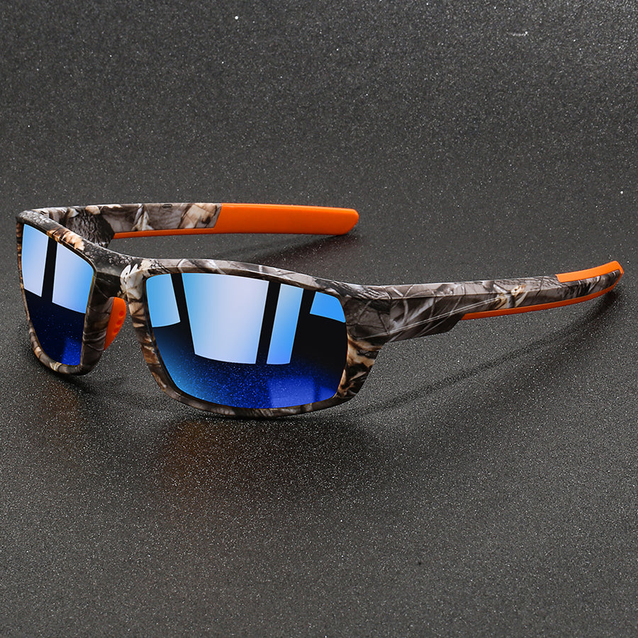 Men's Polarized Camo Sunglasses with Silicone Nose Pads