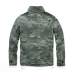 Men's Short Camouflage Military Jacket – Stand Collar