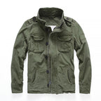 Men's Short Camouflage Military Jacket – Stand Collar