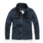 Men's Short Camouflage Military Jacket – Stand Collar
