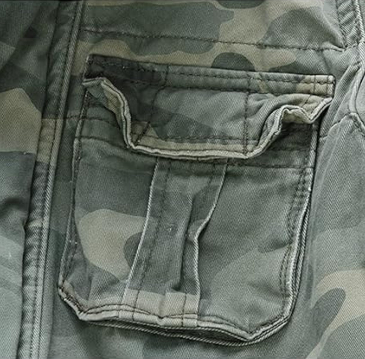 Men's Short Camouflage Military Jacket – Stand Collar