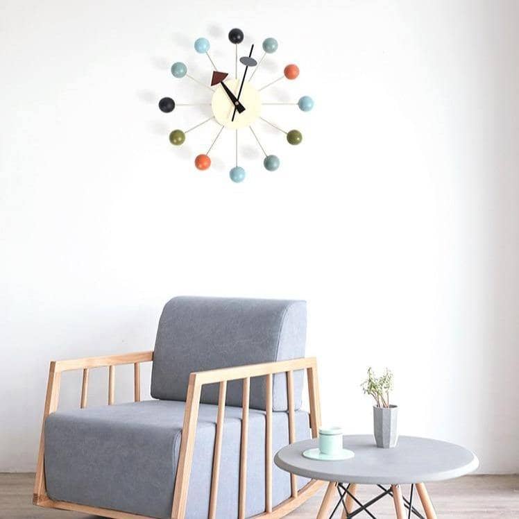 Minimalist Abstract Wall Clock – Scandinavian Design – 32CM