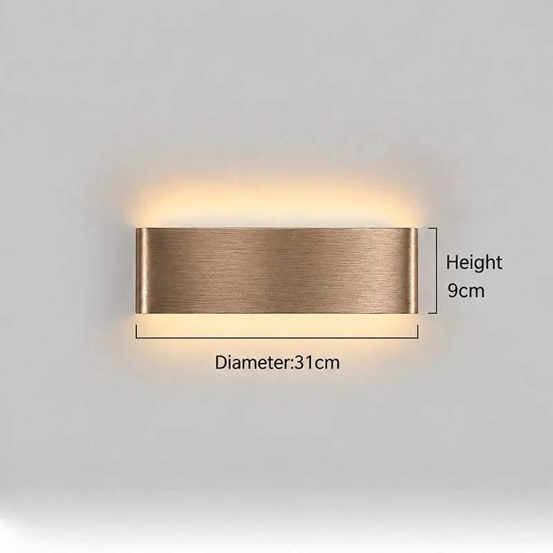 Aluminium LED Wall Light – Up & Down Wall Lamp for Bedroom & Hallway