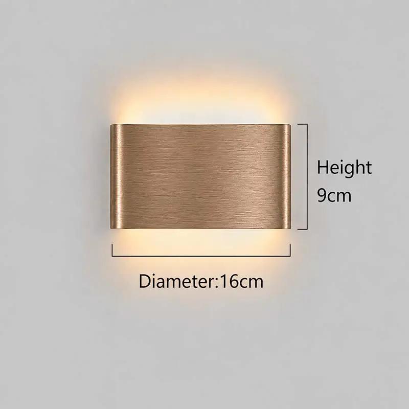 Aluminium LED Wall Light – Up & Down Wall Lamp for Bedroom & Hallway