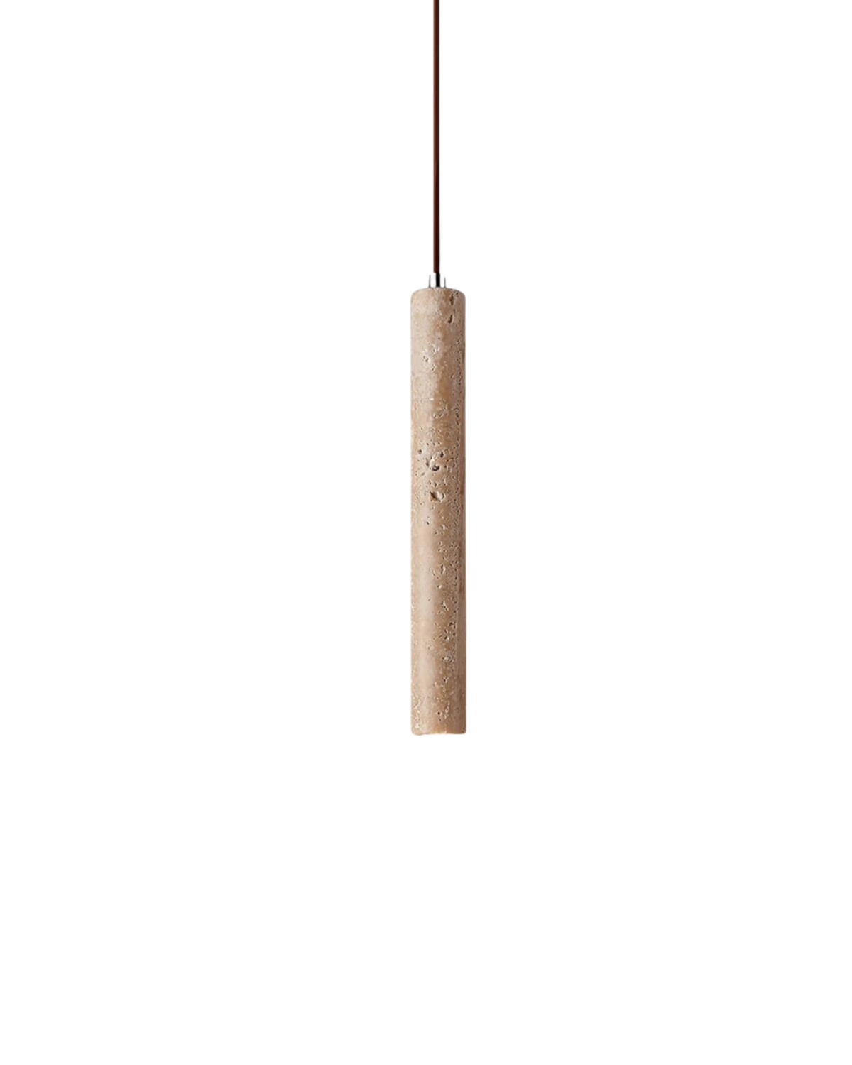 Travertine LED Ceiling Light - Minimalist Stone Fixture