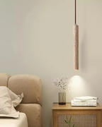 Travertine LED Ceiling Light - Minimalist Stone Fixture