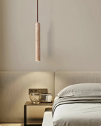 Travertine LED Ceiling Light - Minimalist Stone Fixture