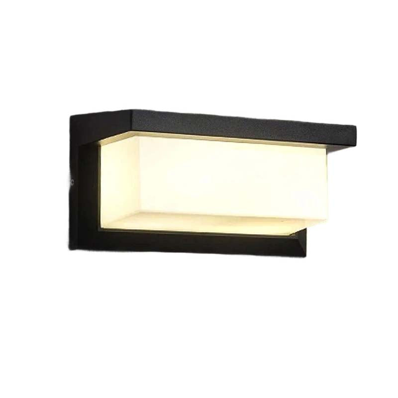 Outdoor Motion Sensor Wall Light – Black LED, Weatherproof for Garden, Porch or Pathway
