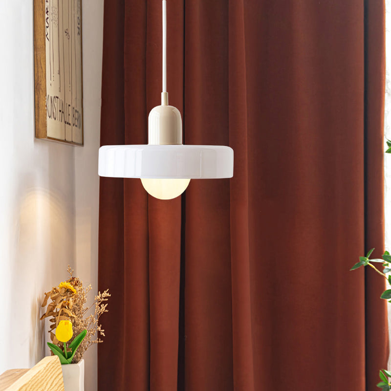 Colorful Bauhaus Pendant Light with Timeless Glass Design