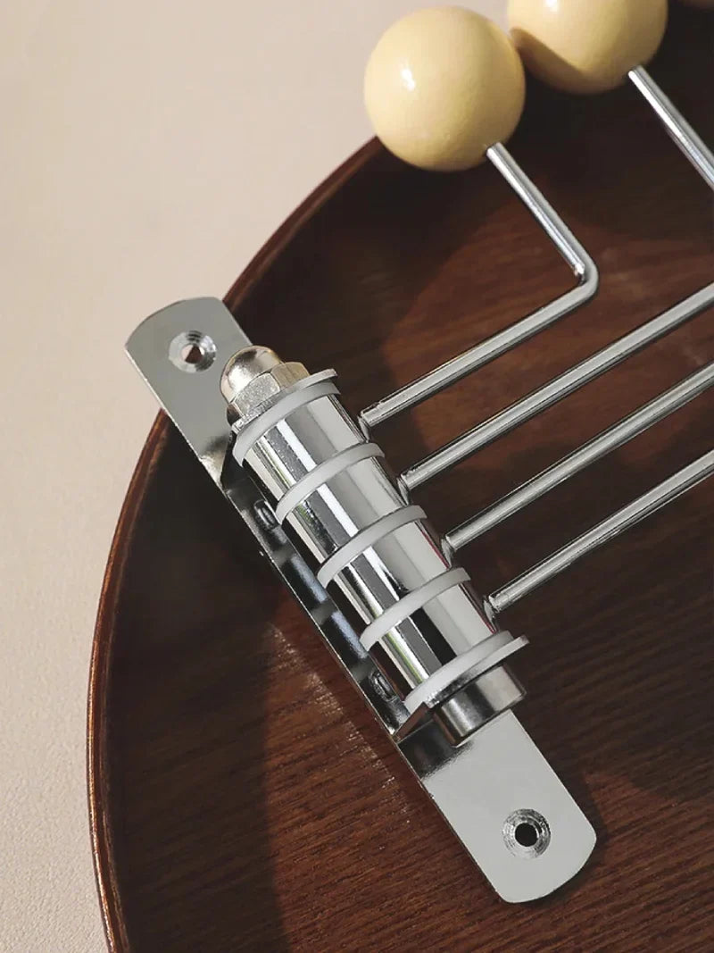Wall Mounted Coat Hook Rack with Rounded Metal Knobs